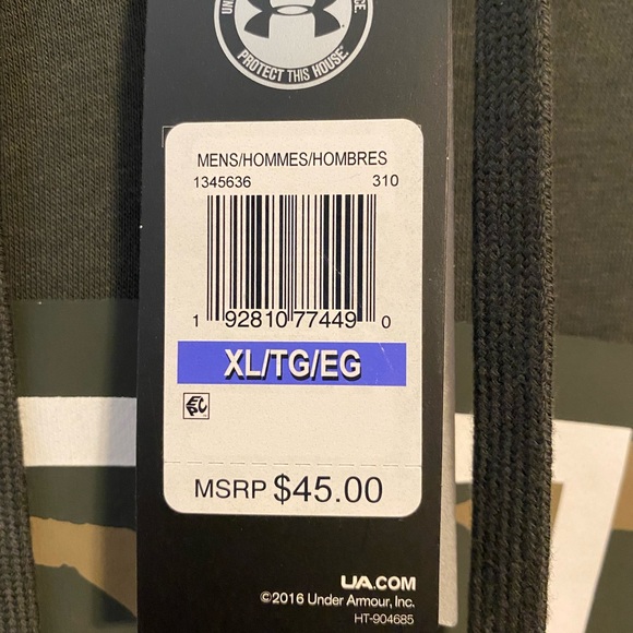 UnderArmour Camo Print Hoodie. New with tags. Only tried on 3x. Size XL. - Picture 3 of 4